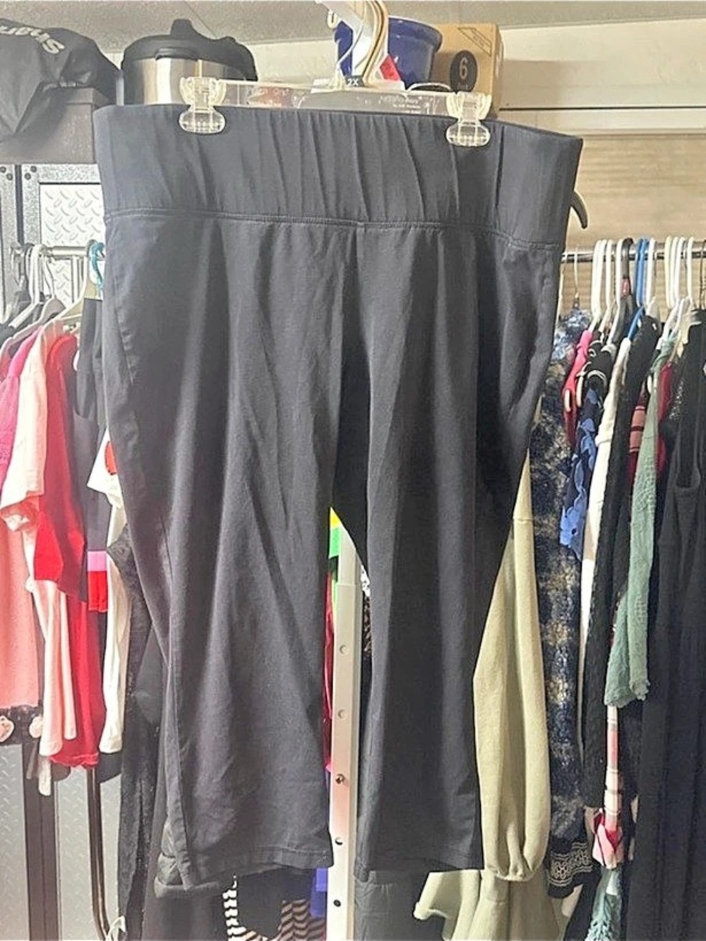 Lane Bryant LIVI Black Leggings Size Large Like New